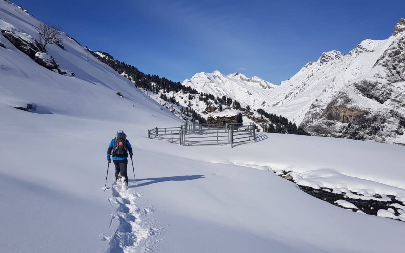 Cauterets-Gavarnie : the gem of Central Pyrenees and UNESCO World Heritage, with snowshoes