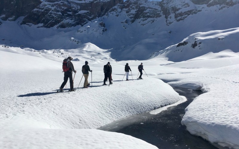 Cauterets-Gavarnie : the gem of Central Pyrenees and UNESCO World Heritage, with snowshoes